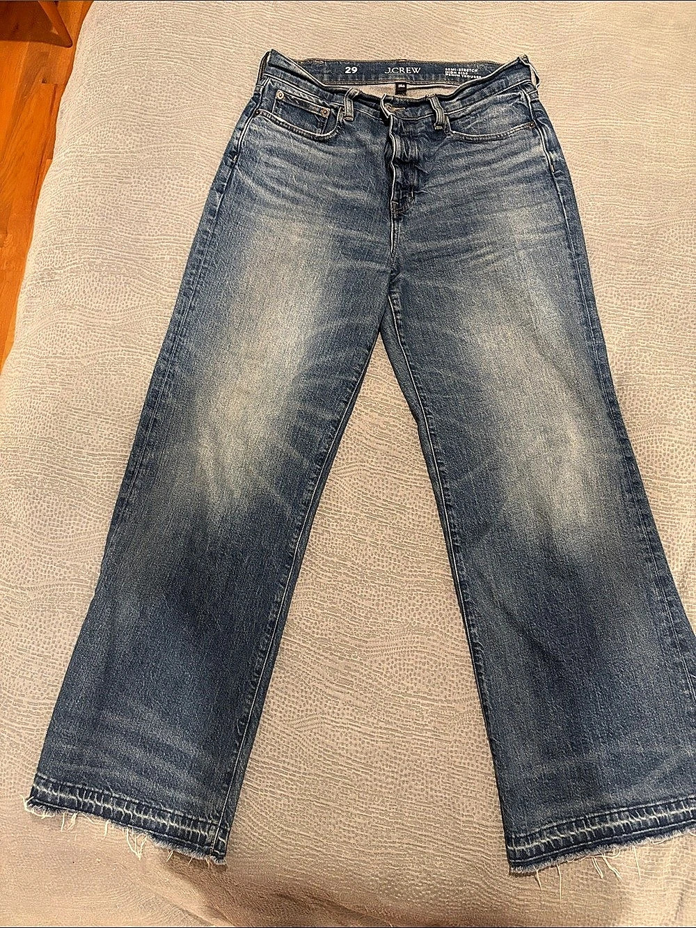 J.Crew Slim Straight Boot Cut Jeans Waist 29 Blue